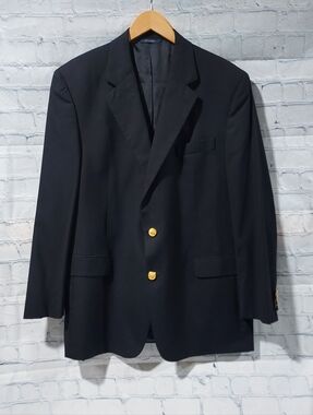 Brooks Brothers Madison 1818 Loro Piana Blazer Mens 44 R  Wool Business Office